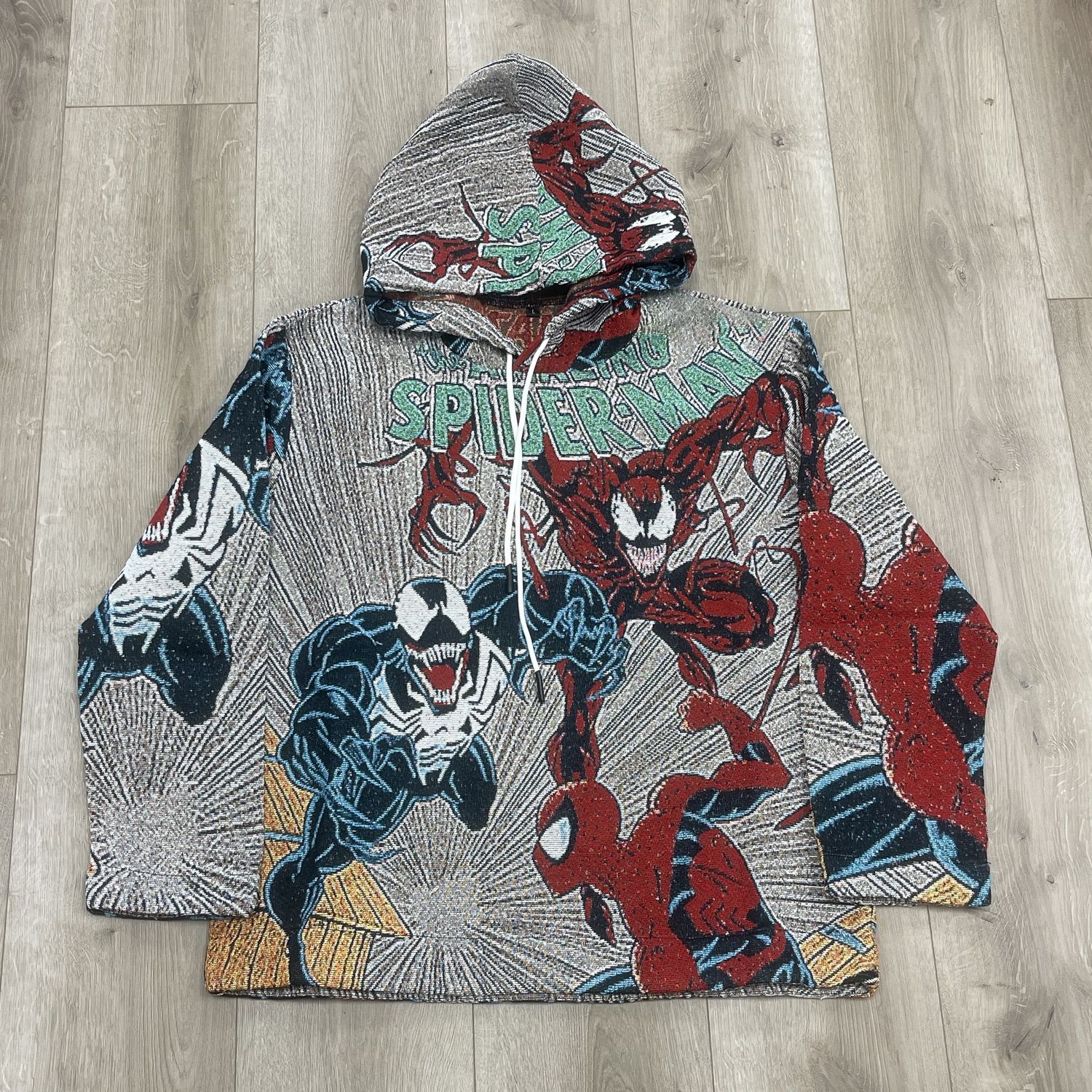 Spiderman Tapestry Hoodie - Brand New, Clothing Size: XL, Product Condition: Brand New
