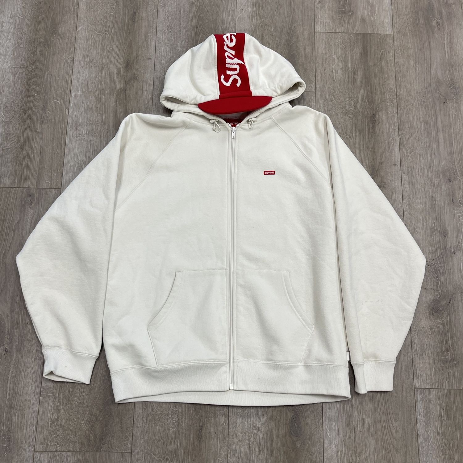 Supreme Brim FW 22&quot; Zip-Up Hoodie - Pre-Owned, Clothing Size: L, Product Condition: Pre-Owned