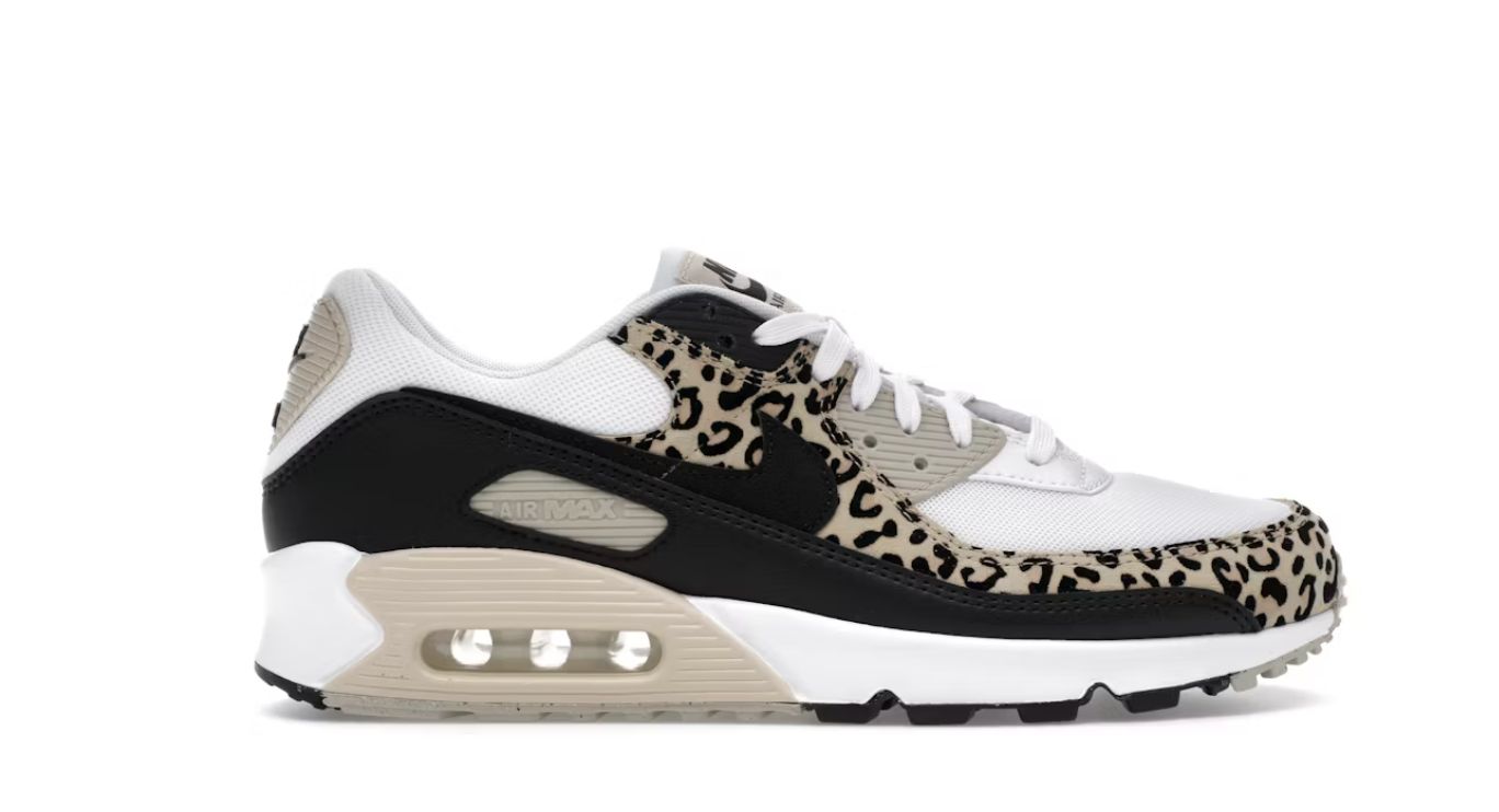 Nike Air Max 90 Leopard Sanddrift Black (W) • Brand New