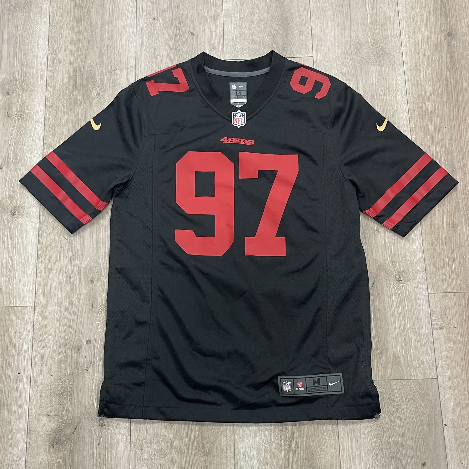 Nick Bosa 49ers Black / Red Jersey - Pre-Owned