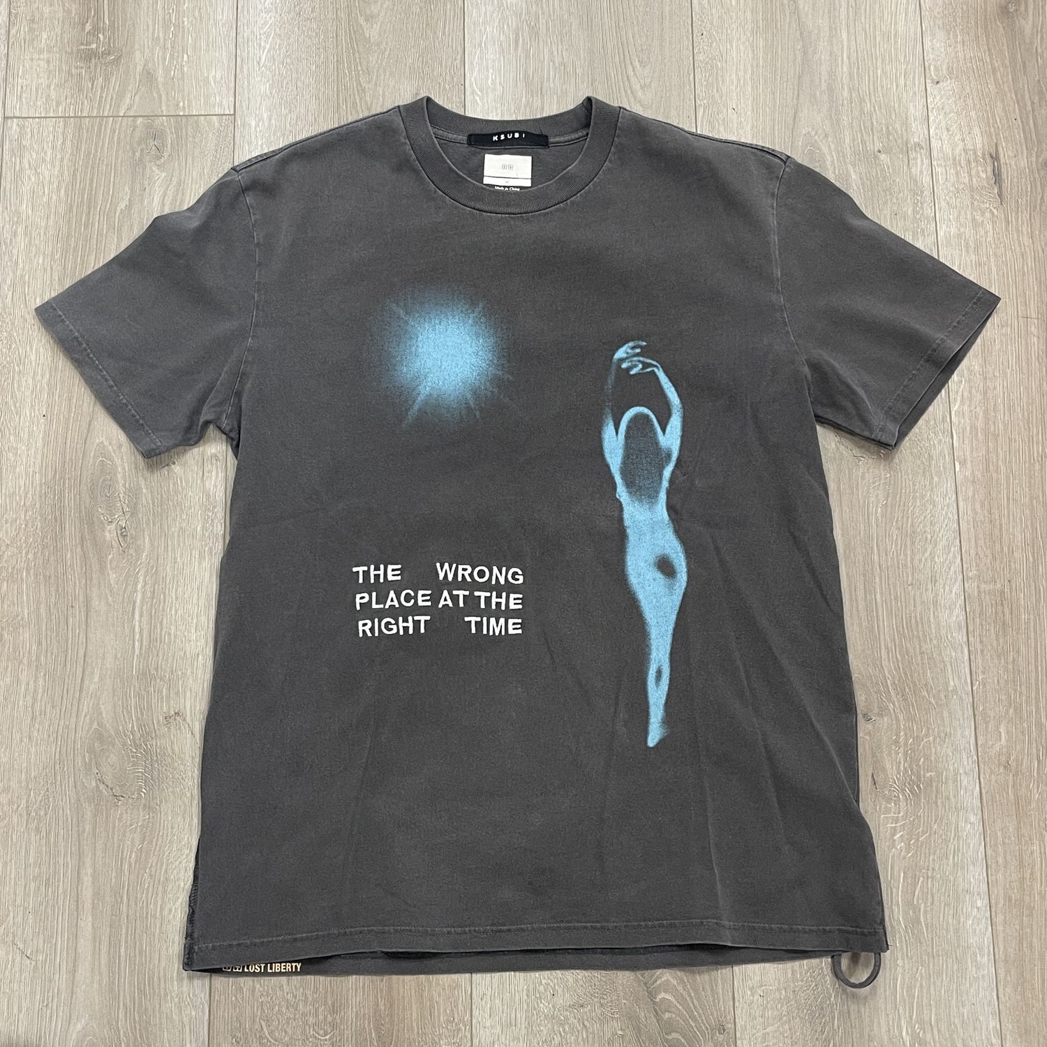 Ksubi Right Time Kash T-Shirt &#39;Faded Black&#39; - Pre-Owned