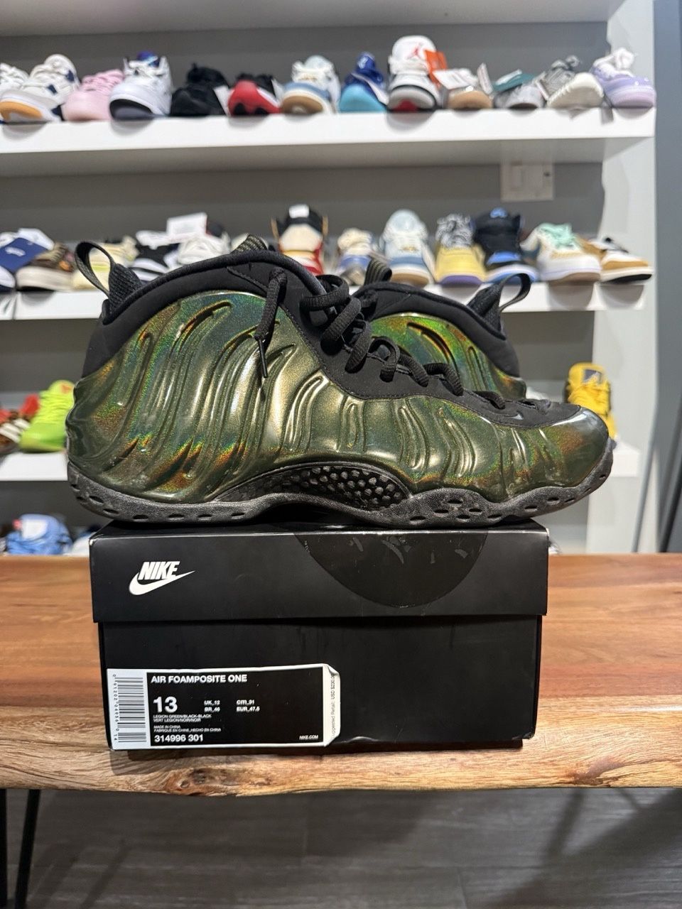 Nike Air Foamposite One Legion Green • Pre-Owned, Product Condition: Pre-Owned, Shoe Size: US M 13