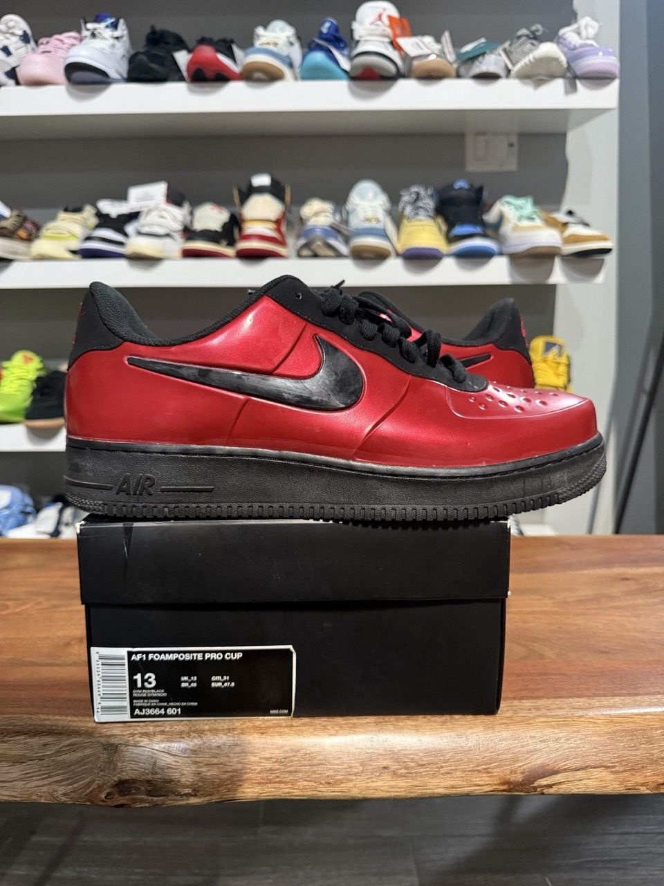 Nike Air Force 1 Foamposite Pro Cup Gym Red Black • Pre-Owned, Product Condition: Pre-Owned, Shoe Size: US M 13
