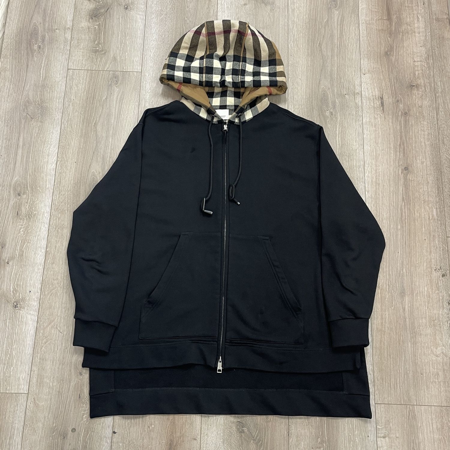 Burberry check-pattern zip-up hoodie - Pre-Owned, Clothing Size: S, Product Condition: Pre-Owned