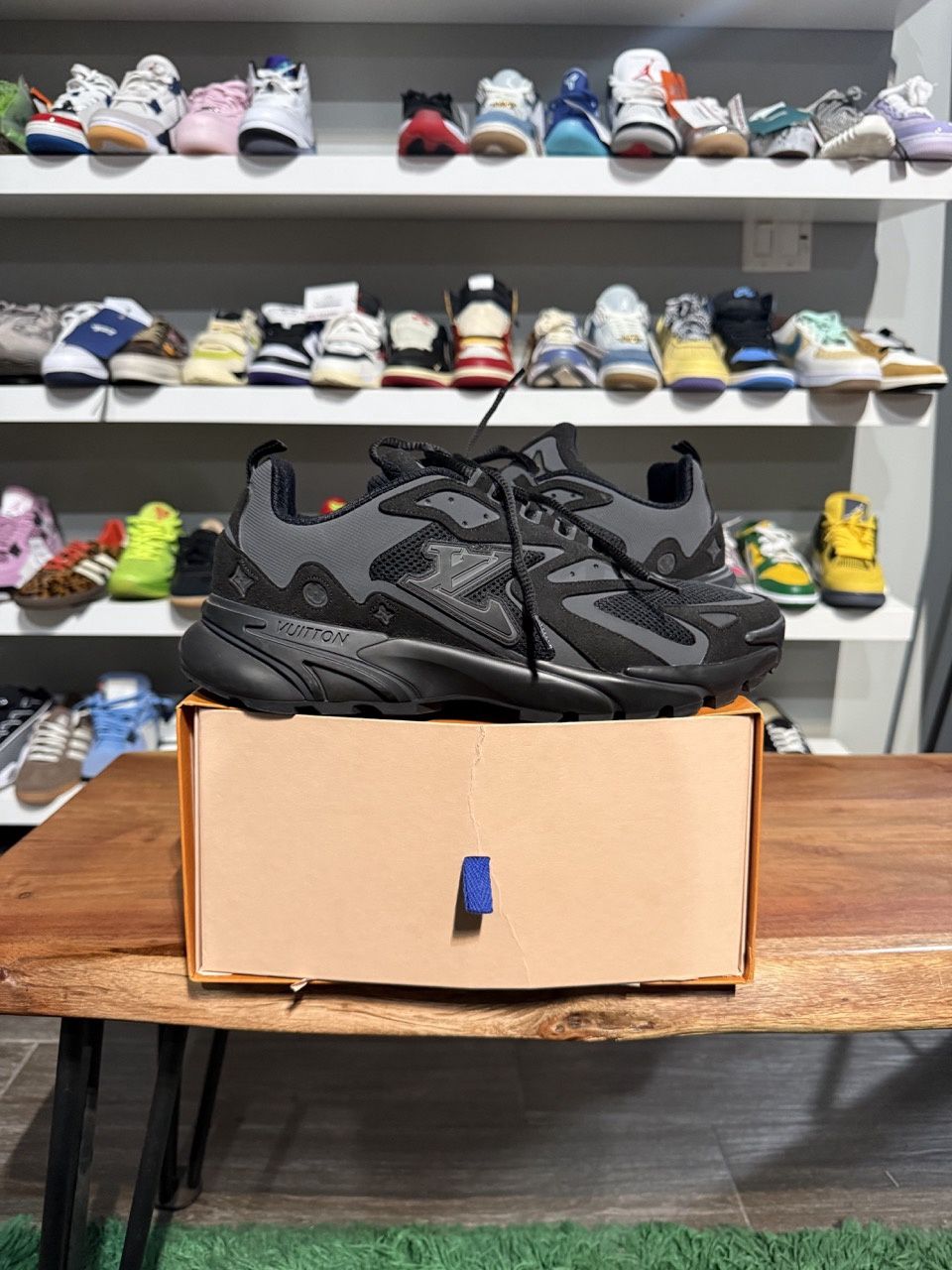 Louis Vuitton Runner Tatic Black - Pre-Owned, Product Condition: Pre-Owned, Shoe Size: US M 11