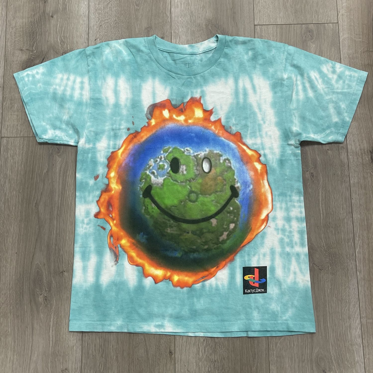 Travis Scott Fortnite Tie Dye T-shirt - Pre-Owned, Clothing Size: M, Product Condition: Pre-Owned
