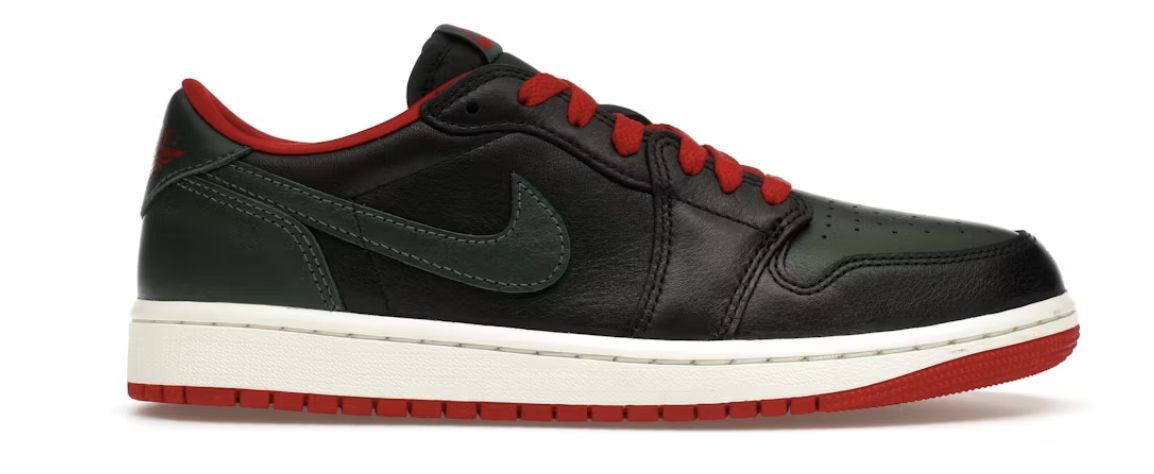 Jordan 1 Retro Low OG Gorge Green Varsity Red (W)