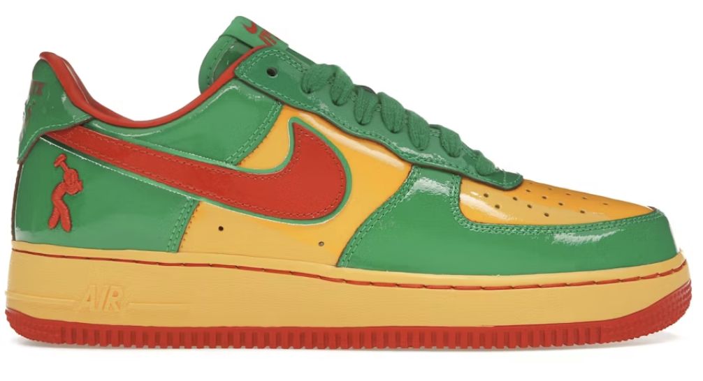 Nike Air Force 1 Low Lil Yachty Concrete Boys Lucky Green - Pre-Owned, Product Condition: Pre-Owned, Shoe Size: US M 9