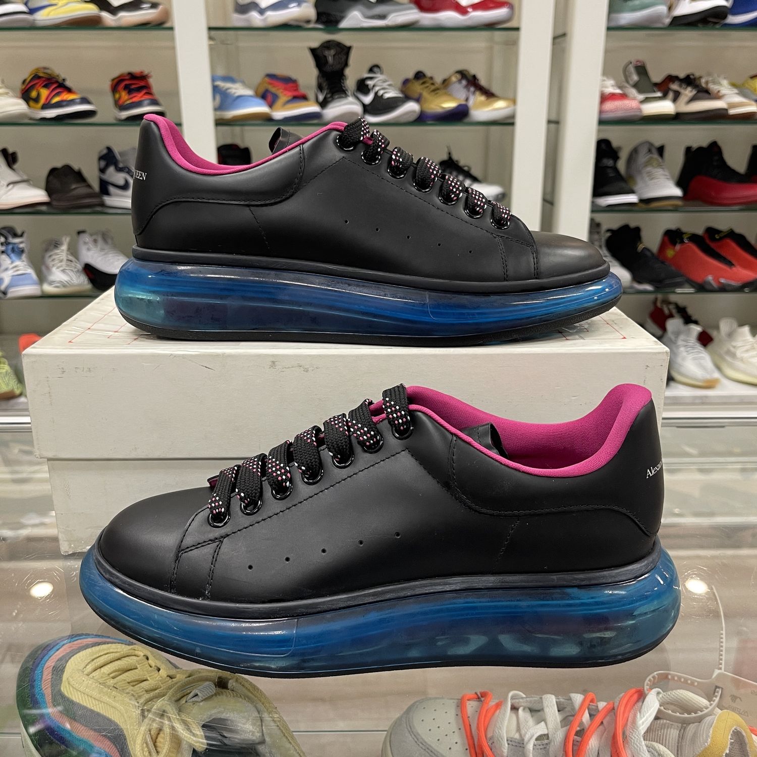 Alexander McQueen Oversized Sneaker Clear Sole - Pre-Owned, Product Condition: Pre-Owned, Shoe Size: US M 10