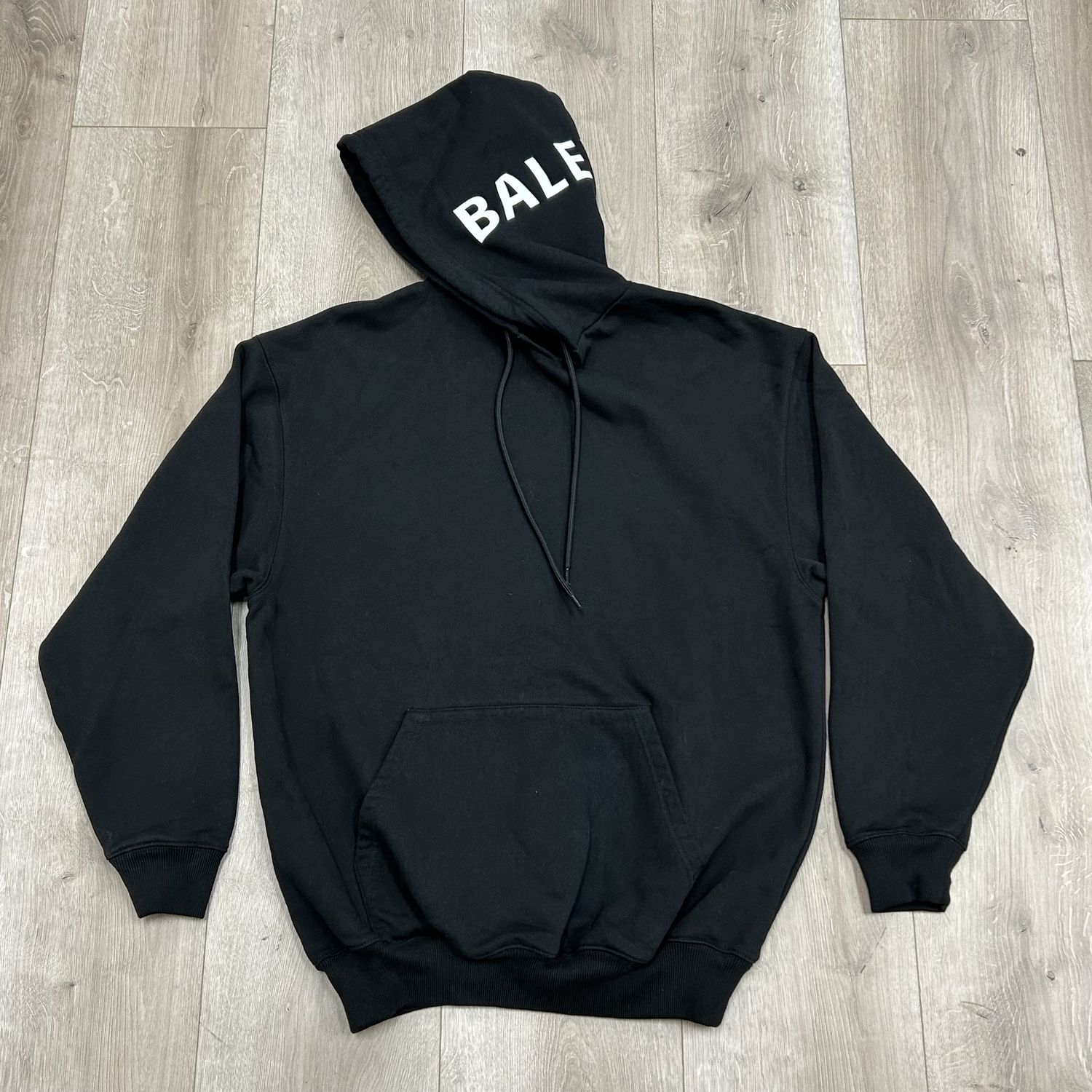 Balenciaga Hoodie Black Hooded Words - Pre-Owned
