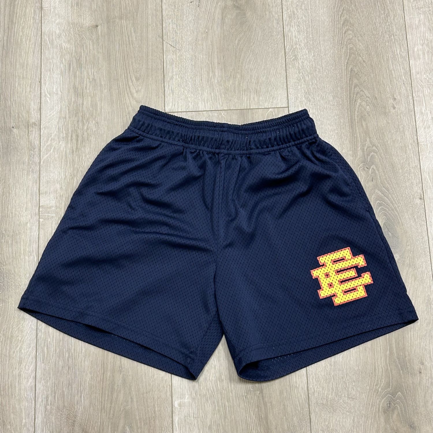 Eric Emanuel EE Basic Short Navy/Yellow - Pre-Owned, Clothing Size: S, Product Condition: Pre-Owned