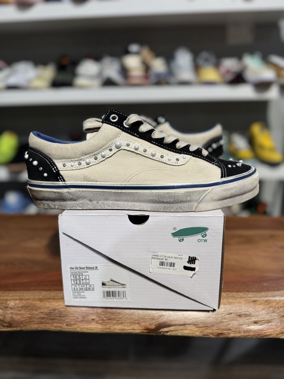 Vans OTW Old Skool 36 Pearlized Pack Marshmallow White • Pre-Owned, Product Condition: Pre-Owned, Shoe Size: US M 10.5