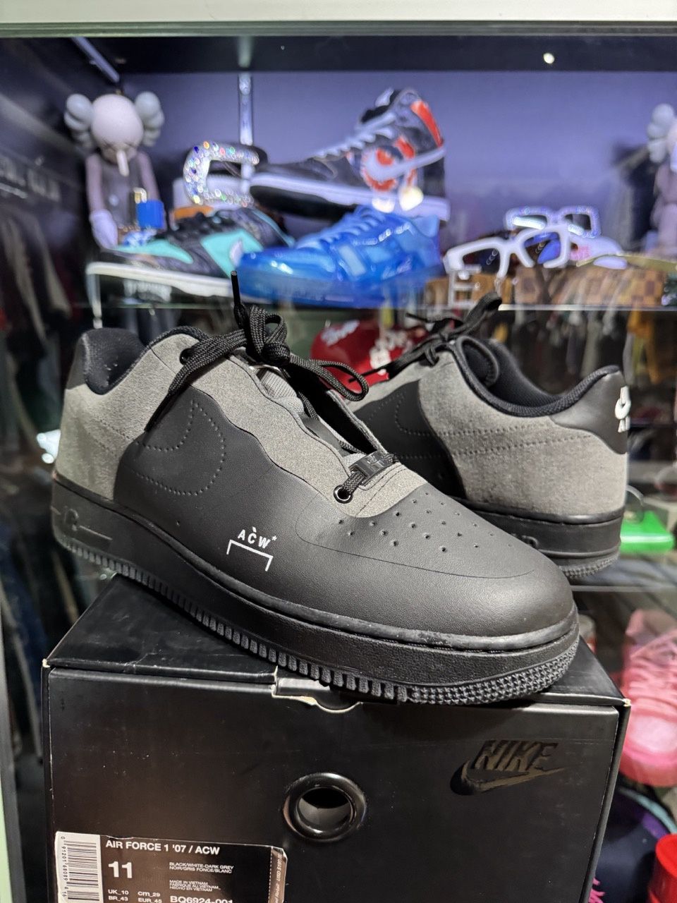 Nike Air Force 1 Low A Cold Wall Black - Pre-Owned, Product Condition: Pre-Owned, Shoe Size: US M 11