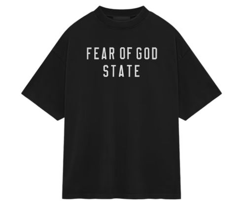 Fear of God Essentials Heavy Crewneck Tee Black - New