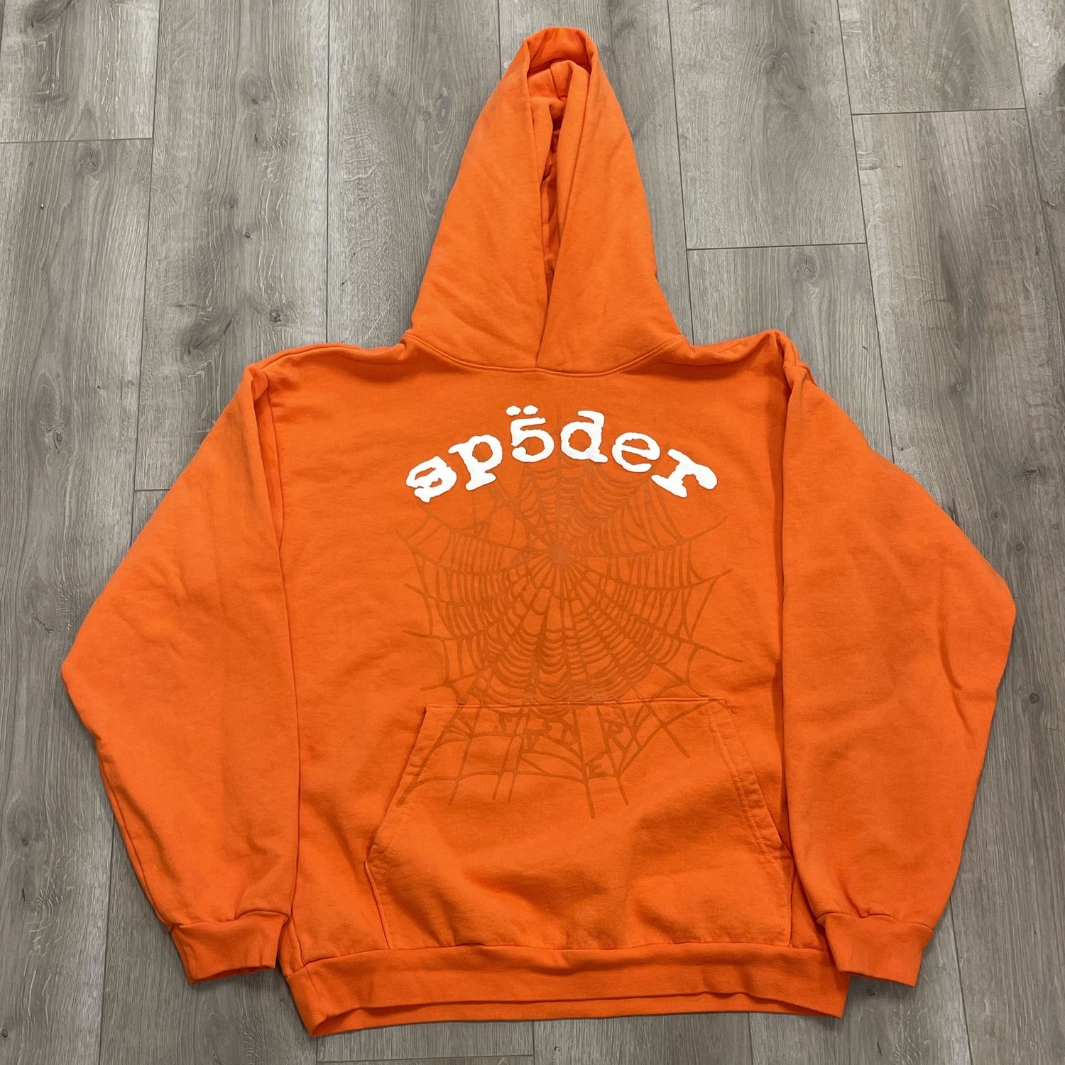 Sp5der Legacy Orange Hoodie - Pre-Owned, Clothing Size: XL, Product Condition: Pre-Owned