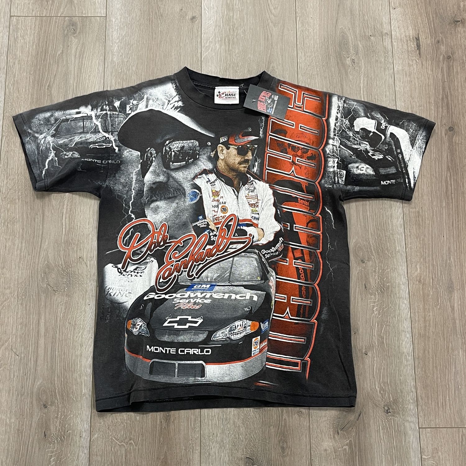 Vintage Dale Earnhardt All Over Tee - Pre-Owned, Clothing Size: M, Product Condition: Pre-Owned