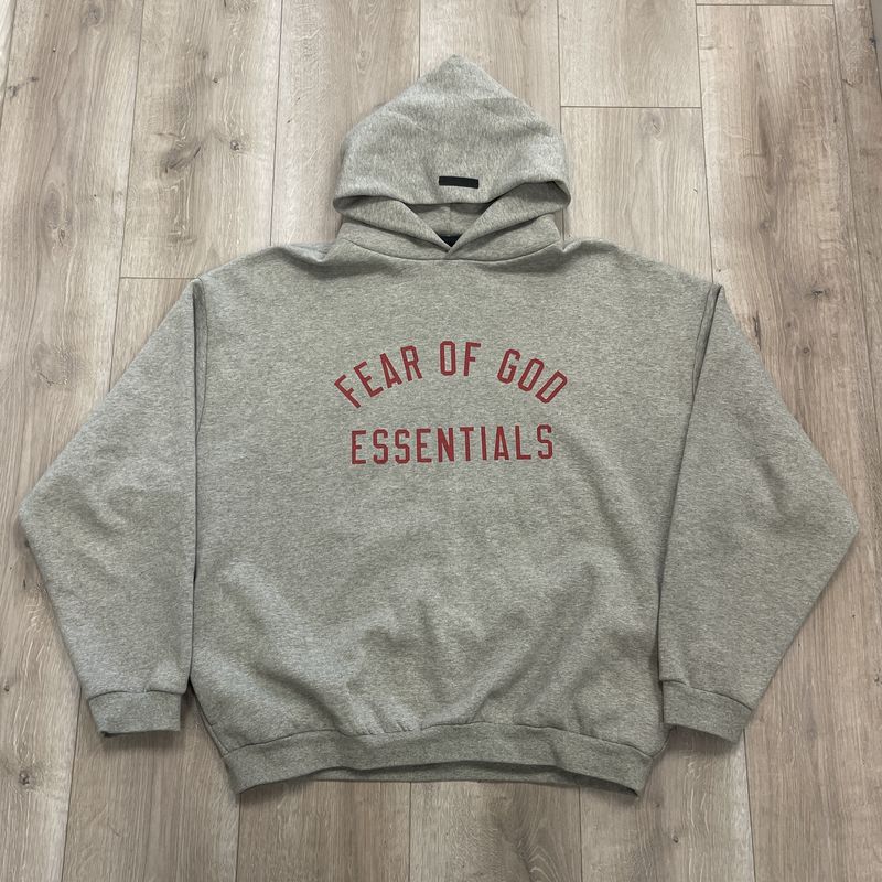 Fear of God Essentials Fleece Hoodie Dark Heather - Pre-Owned
