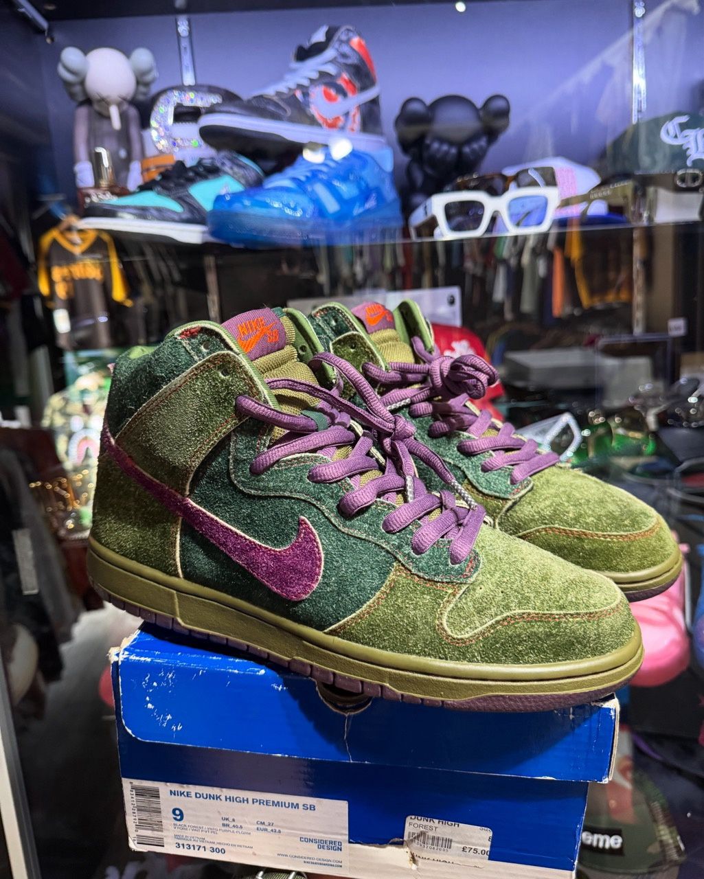 Nike SB Dunk High Skunk 420 - Pre-Owned, Product Condition: Pre-Owned, Shoe Size: US M 9