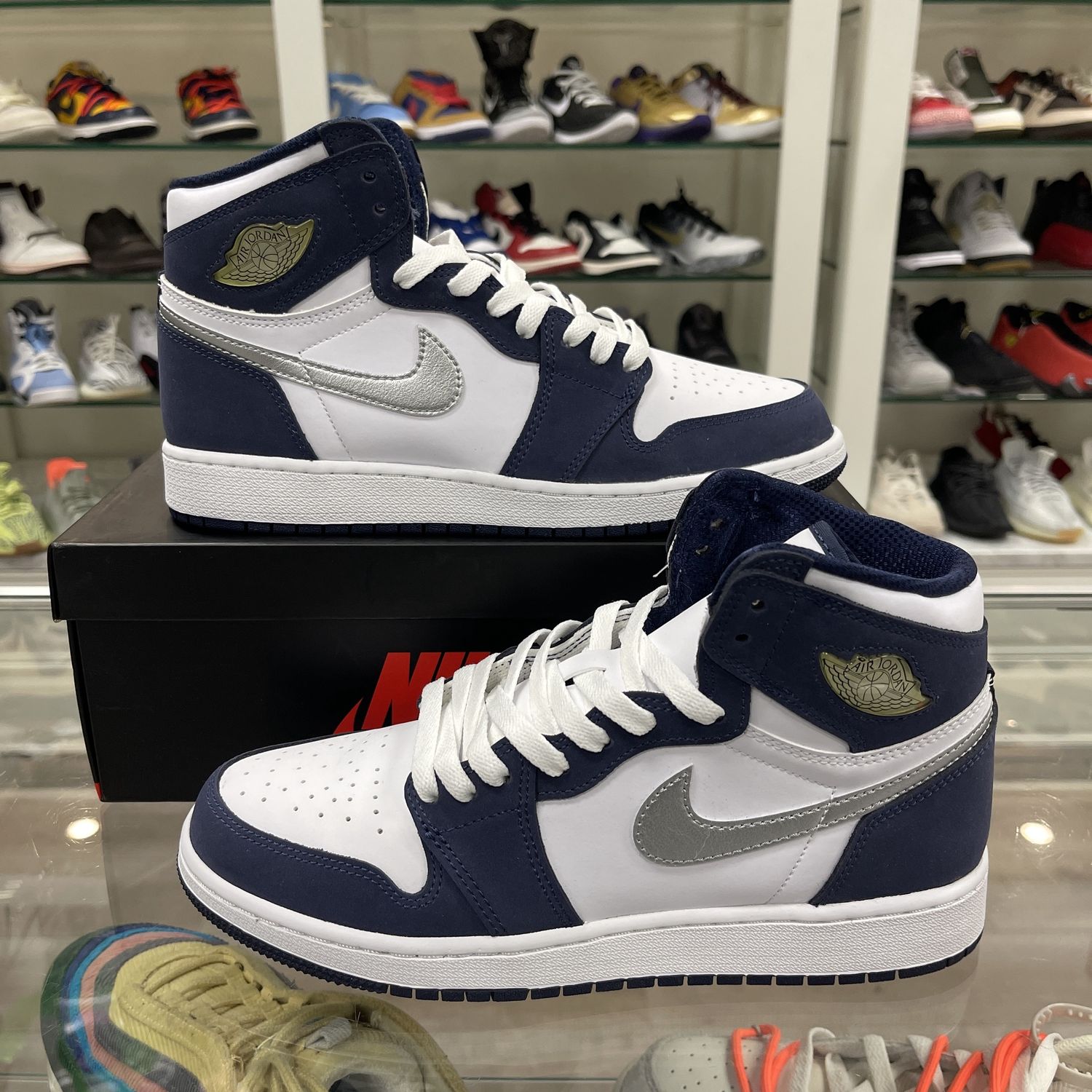 Jordan 1 Retro High CO Japan Midnight Navy (GS) - Pre-Owned
