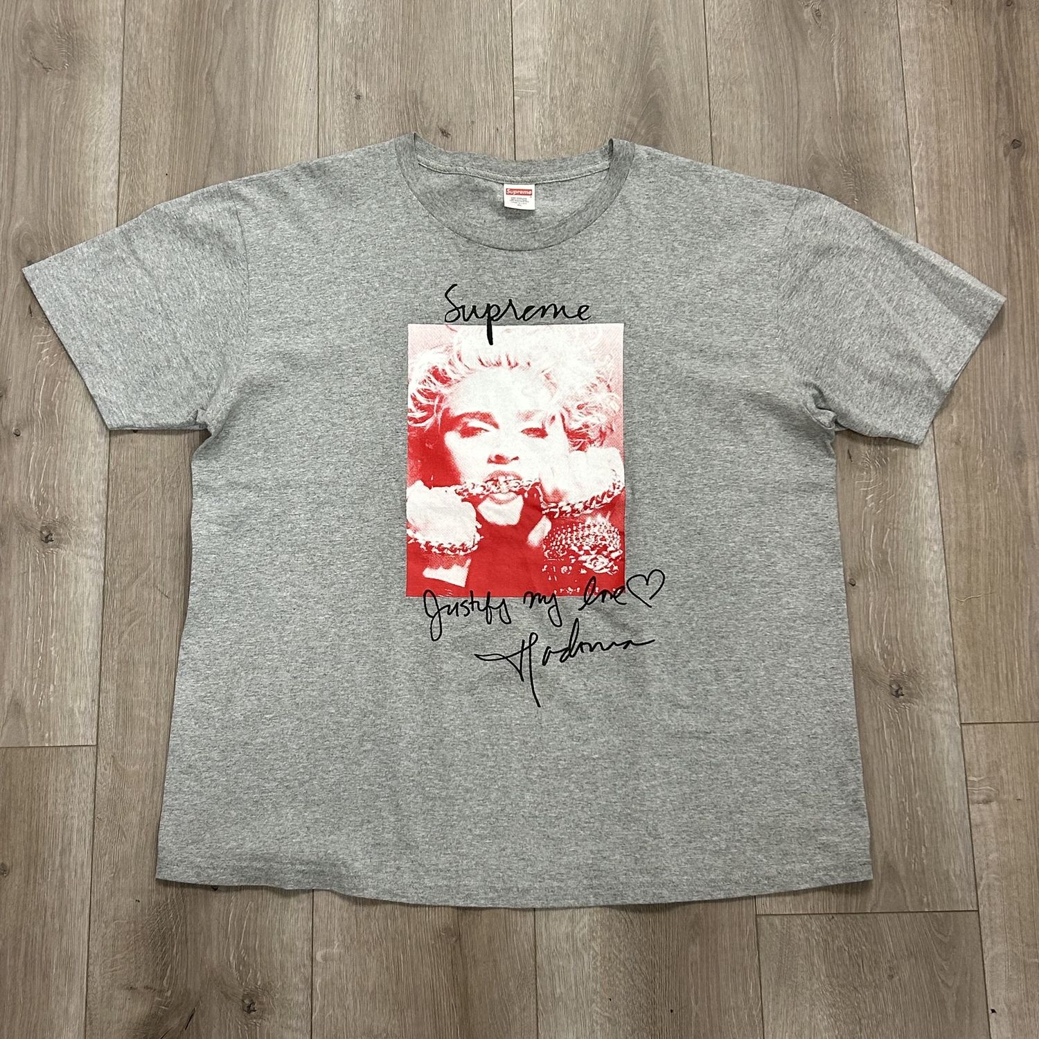 Supreme Madonna Tee Heather Grey