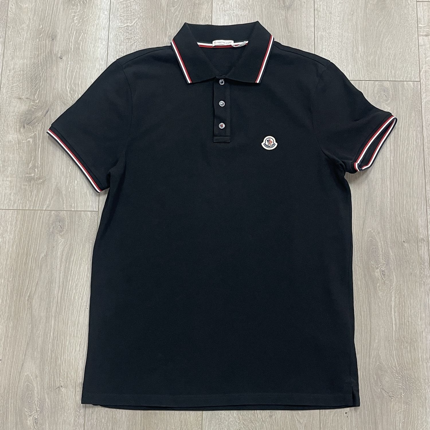 Moncler Polo Baby Logo Black - Pre-Owned