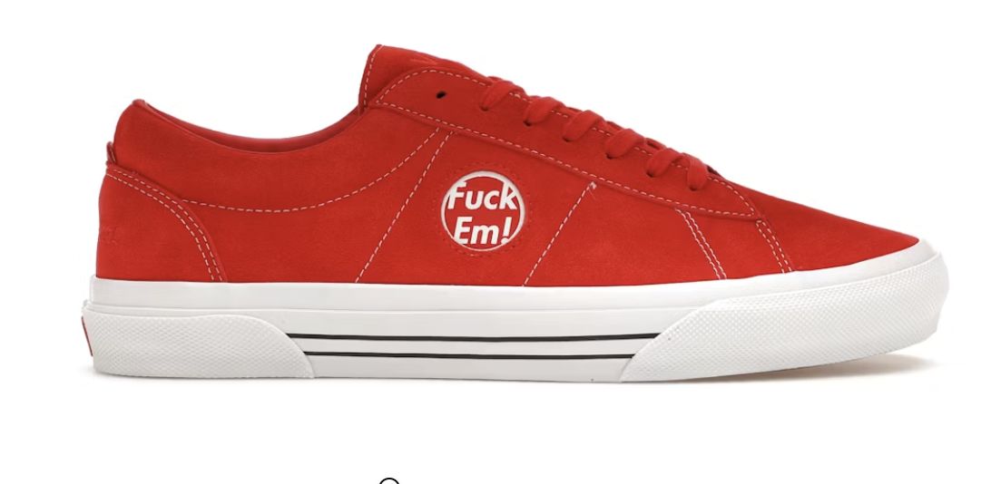 Vans Sid Supreme Fuck Em Red - Brand New