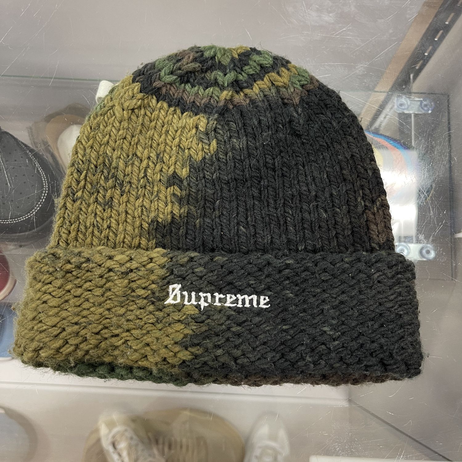 SS24 Supreme Gradient Spacedye Beanie Olive - Pre-Owned