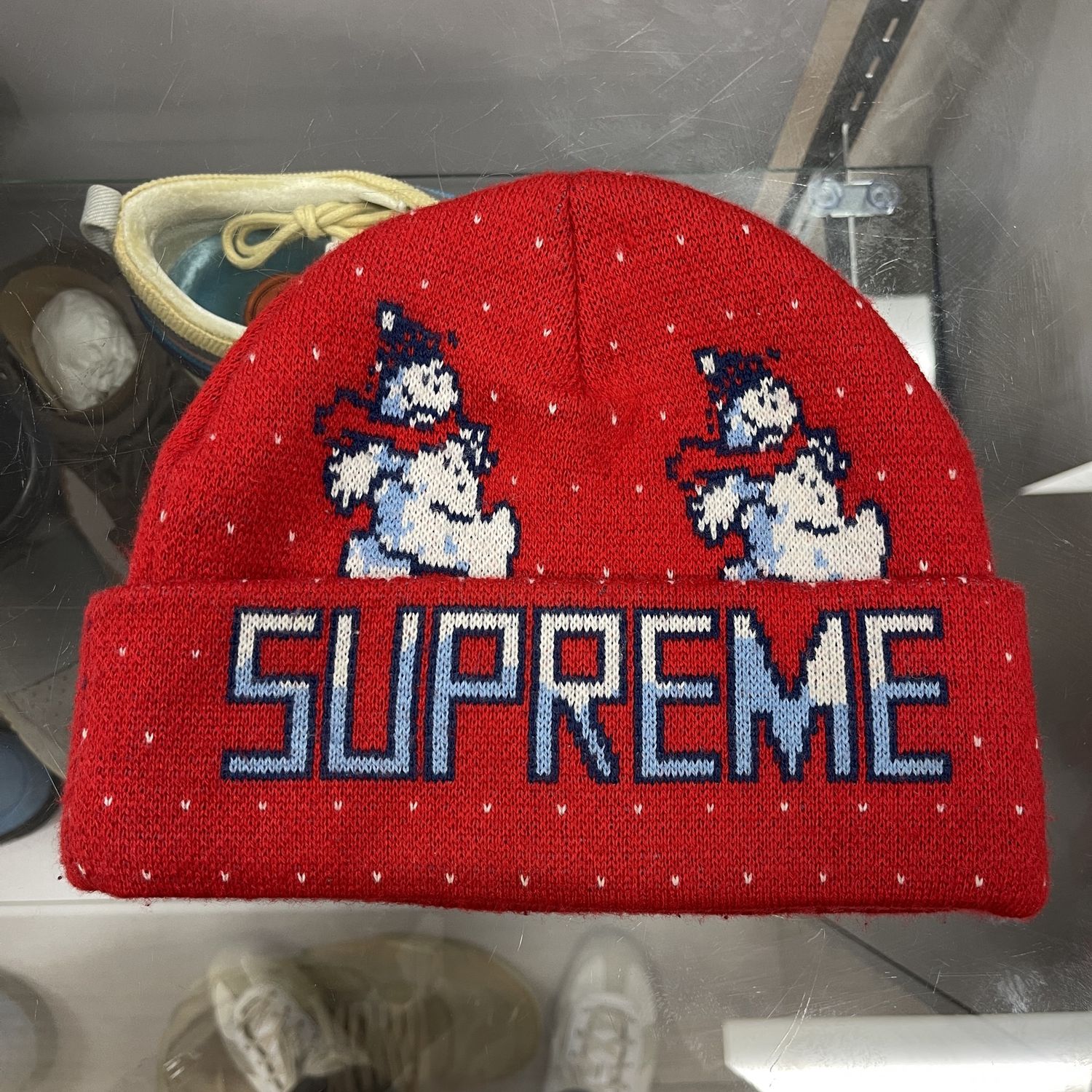 FW21 Supreme Snowman Beanie - Pre-Owned, Accessory Size: OSFA, Product Condition: Pre-Owned