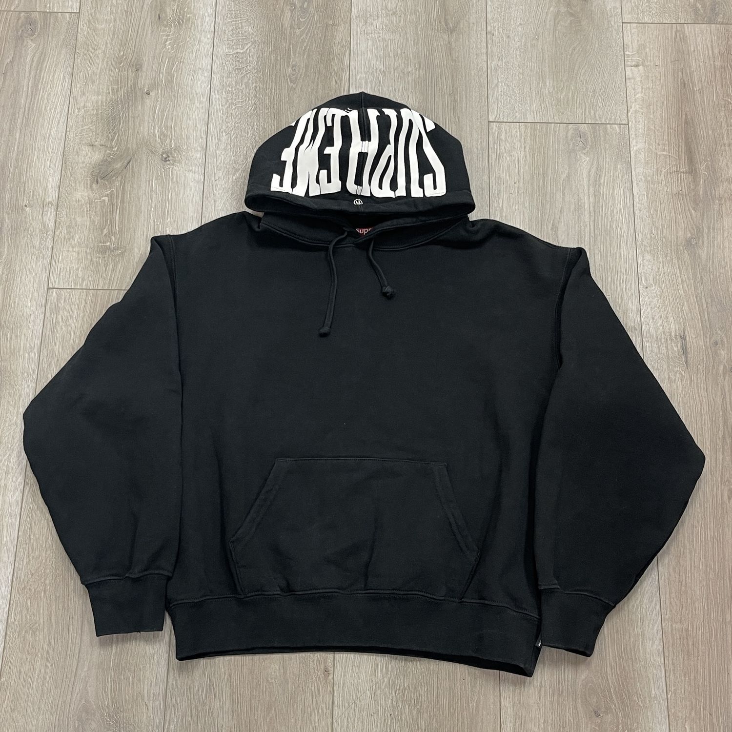 2024 Supreme Warm Up Hooded Sweatshirt &#39;Black&#39; - Pre-Owned, Clothing Size: M, Product Condition: Pre-Owned