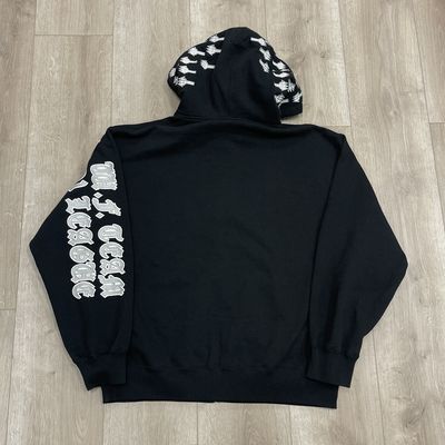 Supreme League Champs Zip Up Hooded Sweatshirt Black - New