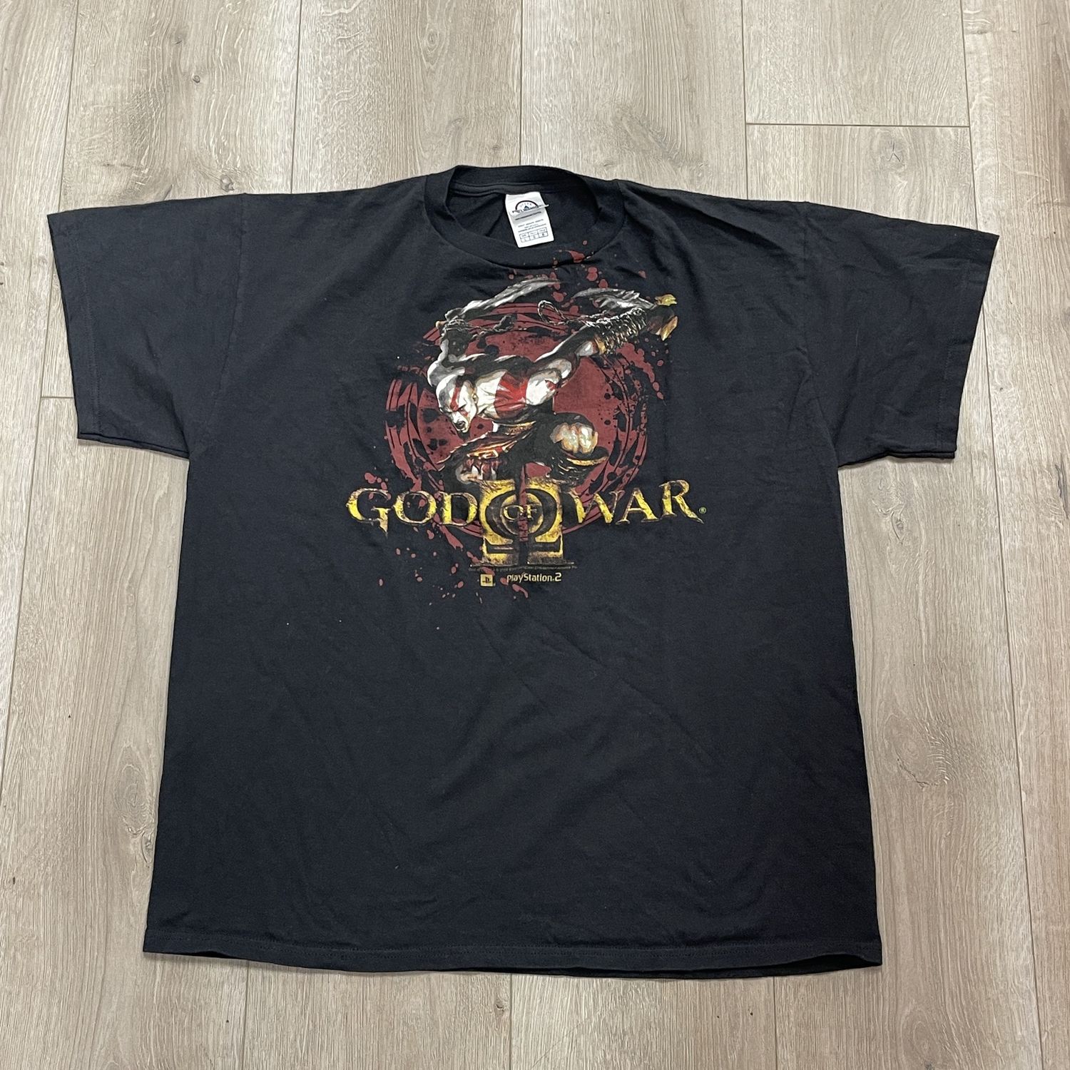 Vintage God of War Playstation 2 Tee - Pre-Owned, Clothing Size: L, Product Condition: Pre-Owned