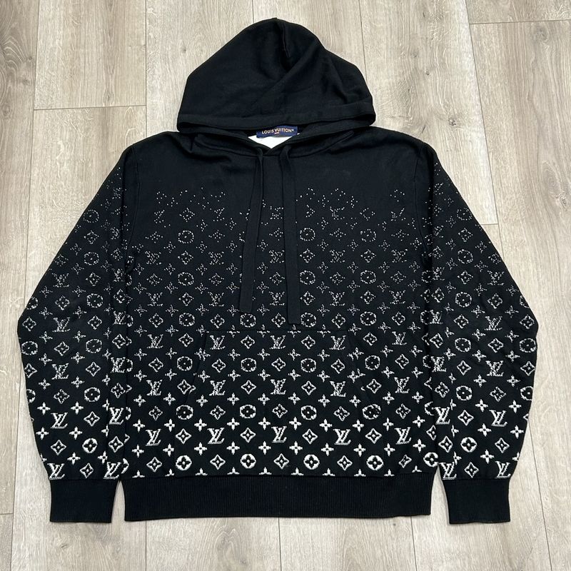 Louis Vuitton Monogram Gradient Hoodie Black - Pre-Owned