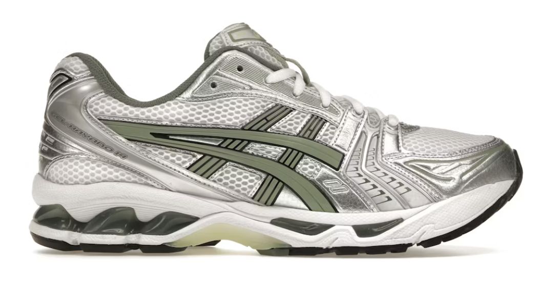 ASICS Gel-Kayano 14 White Pure Silver Slate Grey Sage - Brand New