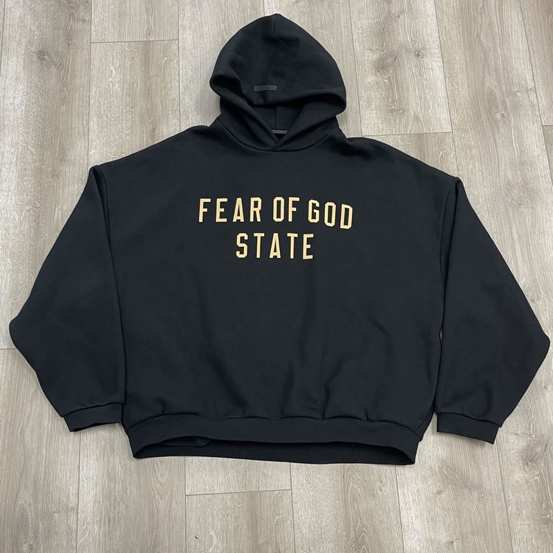 Fear of God Essentials Hoodie Black / Gold - Pre-Owned