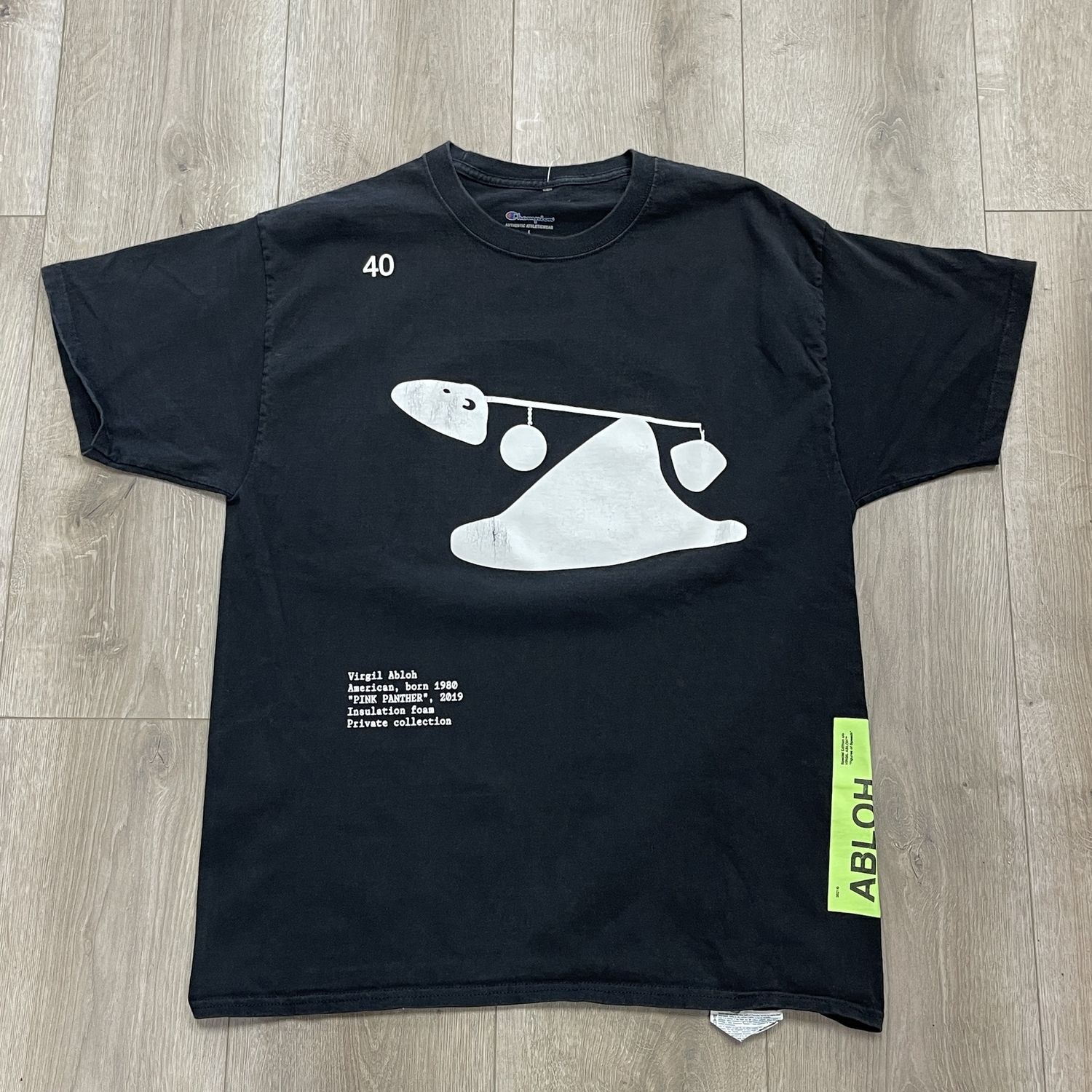 Off-White x Champion Figures of Speech Tee - Pre-Owned, Product Condition: Pre-Owned, Shoe Size: L