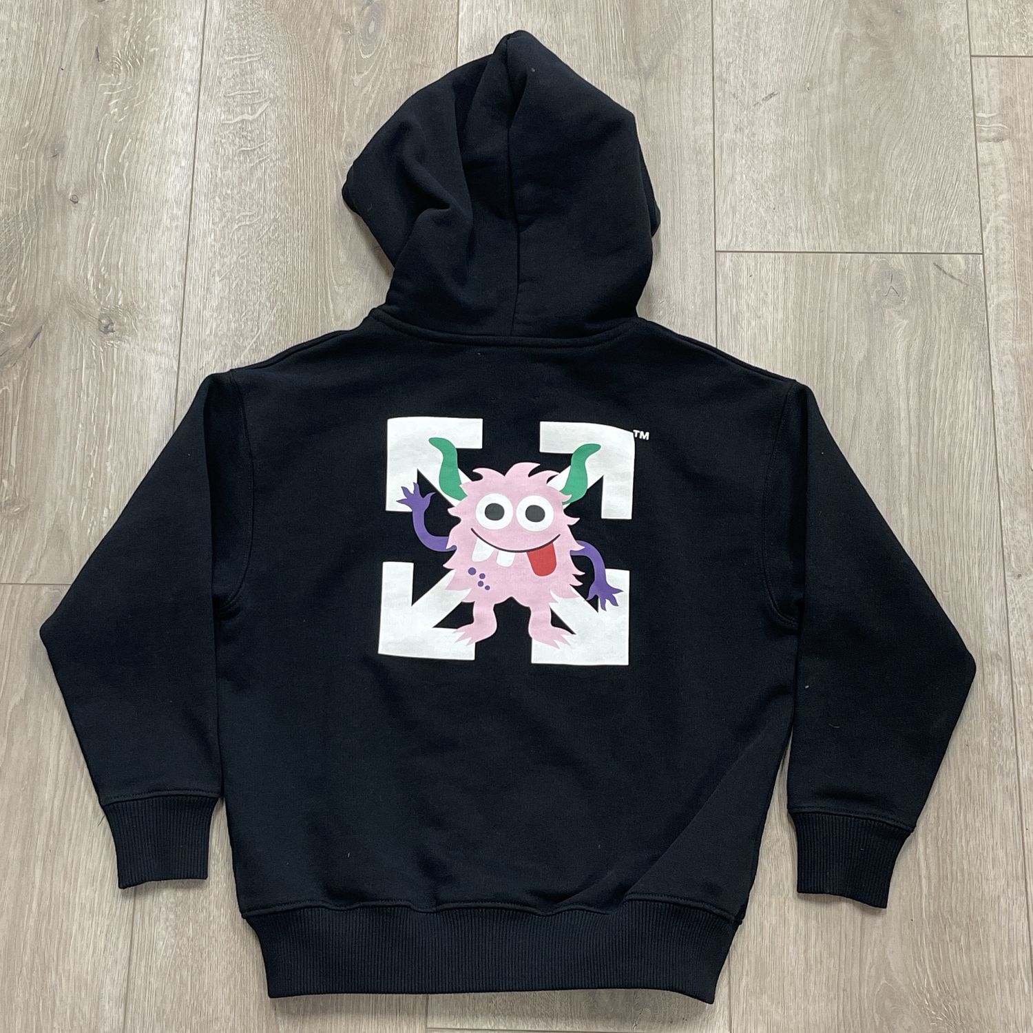 Off-White Baby Arrows Zip Up Black - Pre-Owned, Clothing Size: 6, Product Condition: Pre-Owned