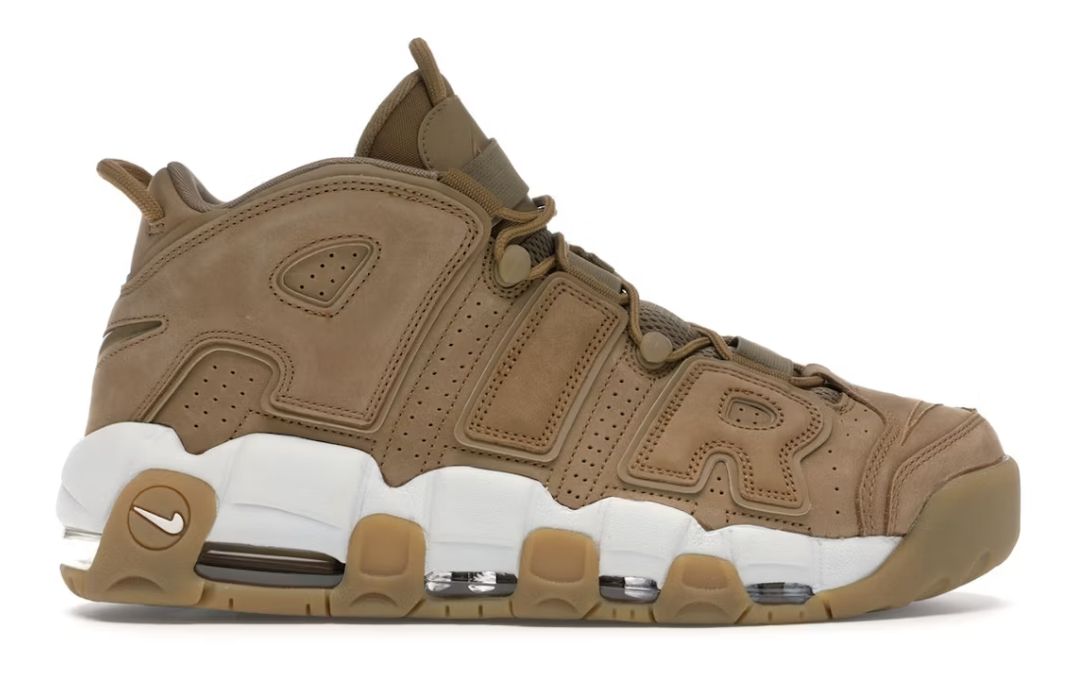 Nike Air More Uptempo Flax - New, Product Condition: Brand New, Shoe Size: US M 9