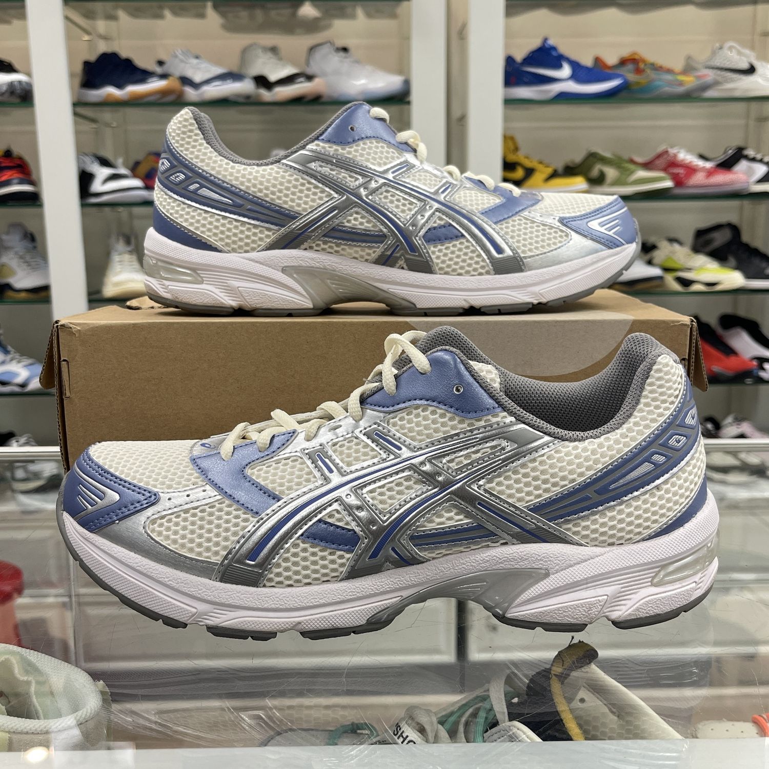 ASICS Gel-1130 Cream Blueberry - Pre-Owned, Product Condition: Pre-Owned, Shoe Size: US M 11