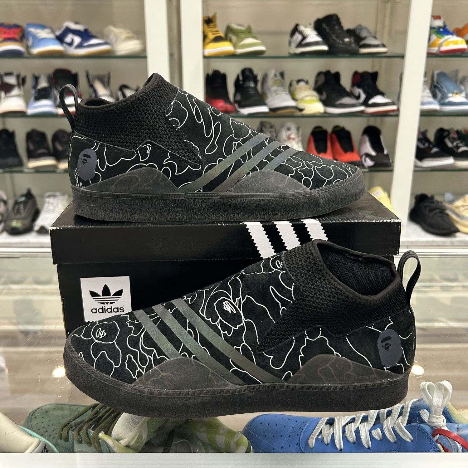 adidas 3ST.002 Bape - Pre-Owned, Product Condition: Pre-Owned, Shoe Size: US M 10.5