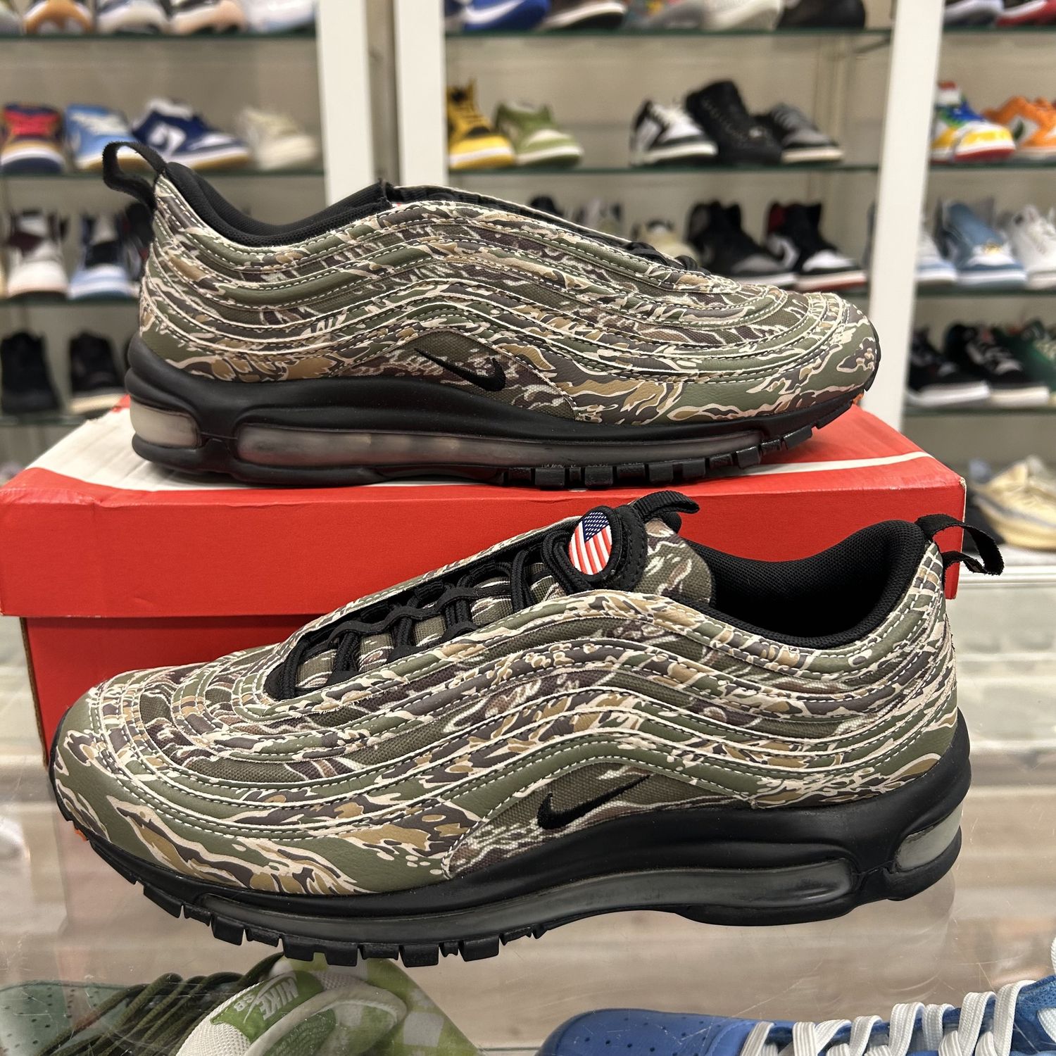 Nike Air Max 97 Country Camo (USA) - Pre-Owned, Product Condition: Pre-Owned, Shoe Size: US M 10