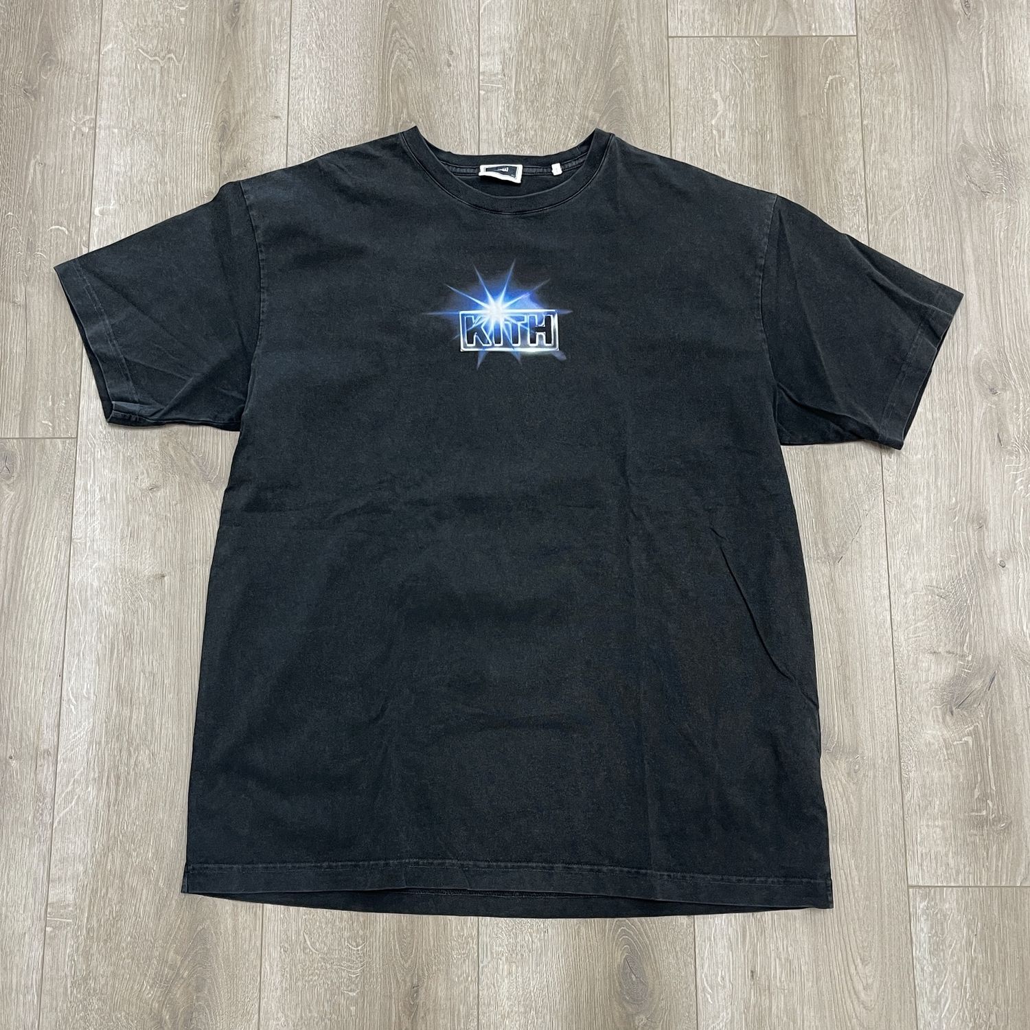 Kith Vintage Black Wash Box Logo Tee - Pre-Owned, Clothing Size: XL, Product Condition: Pre-Owned