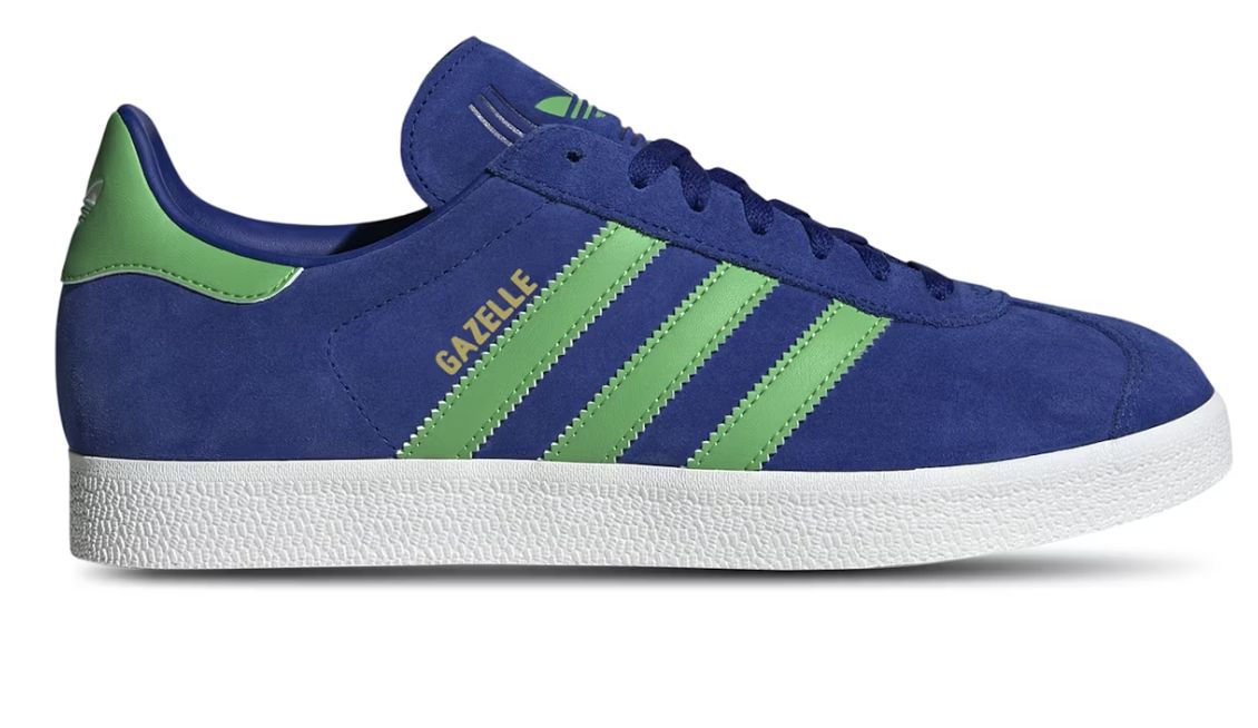 adidas Gazelle Royal Blue Energy Green - Brand New