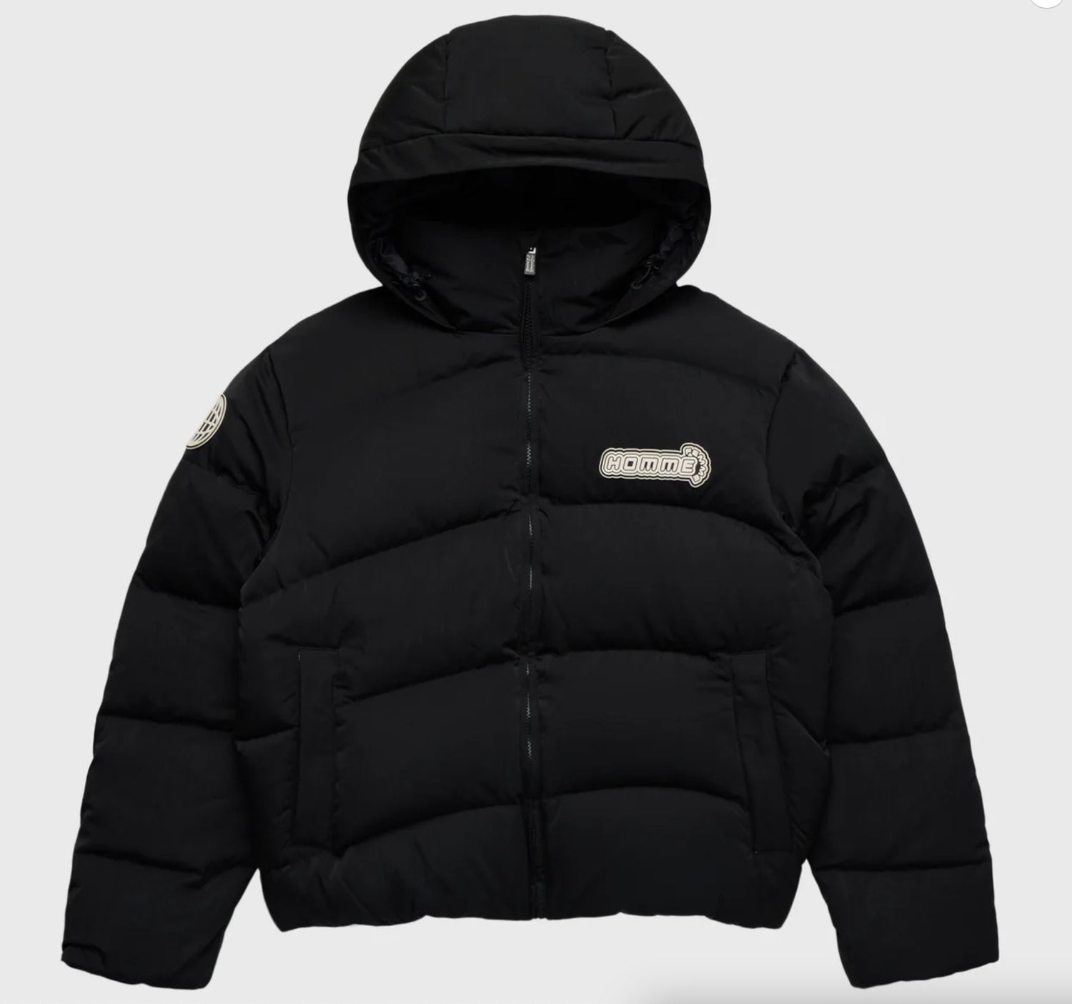Homme + Femme London Puffer Jacket Black - New, Clothing Size: M, Product Condition: Brand New