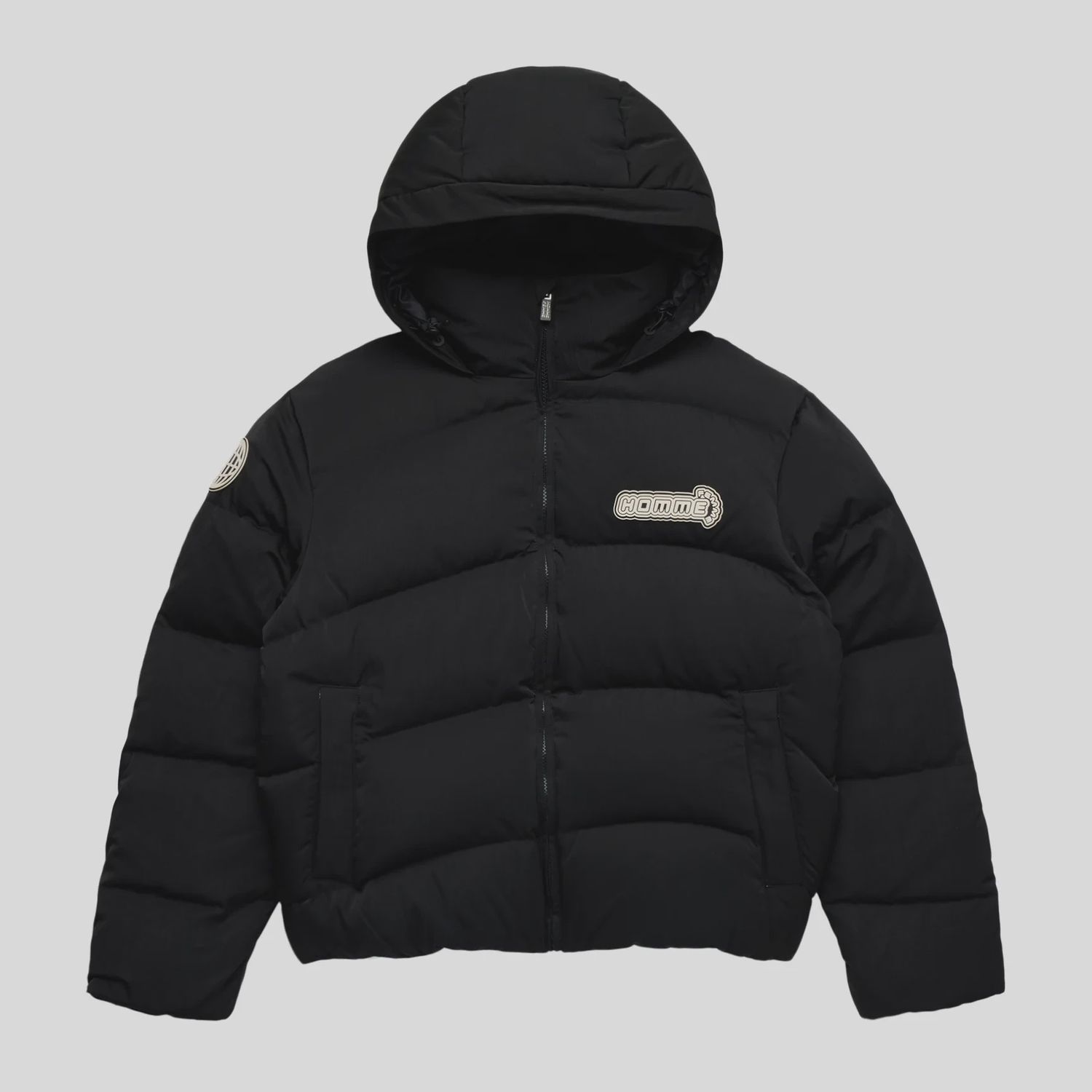 Homme + Femme London Down Puffer Jacket Black • Brand New [4728]