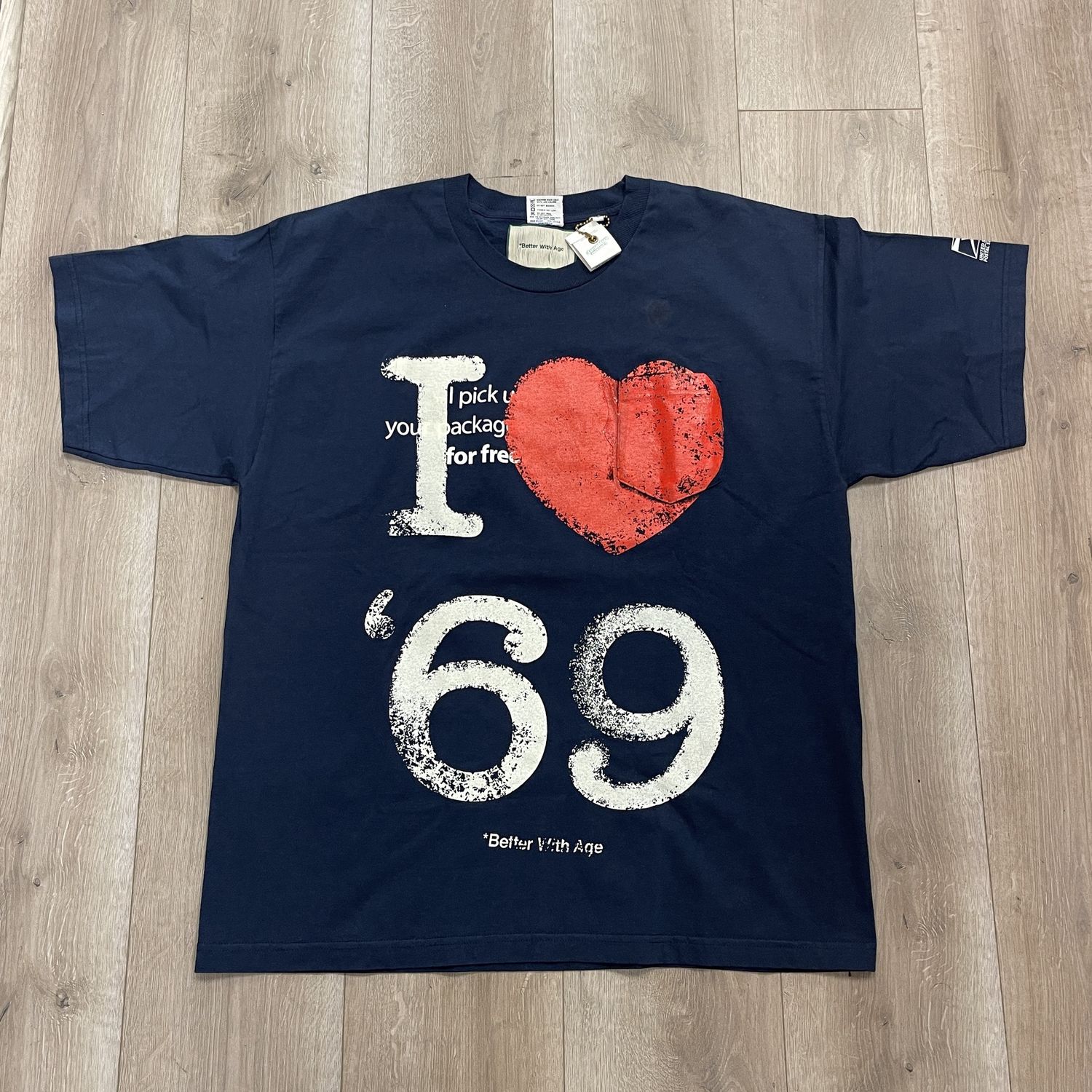 I Heart 69 T-shirt by Better With Age - Pre-Owned, Clothing Size: XXL, Product Condition: Pre-Owned
