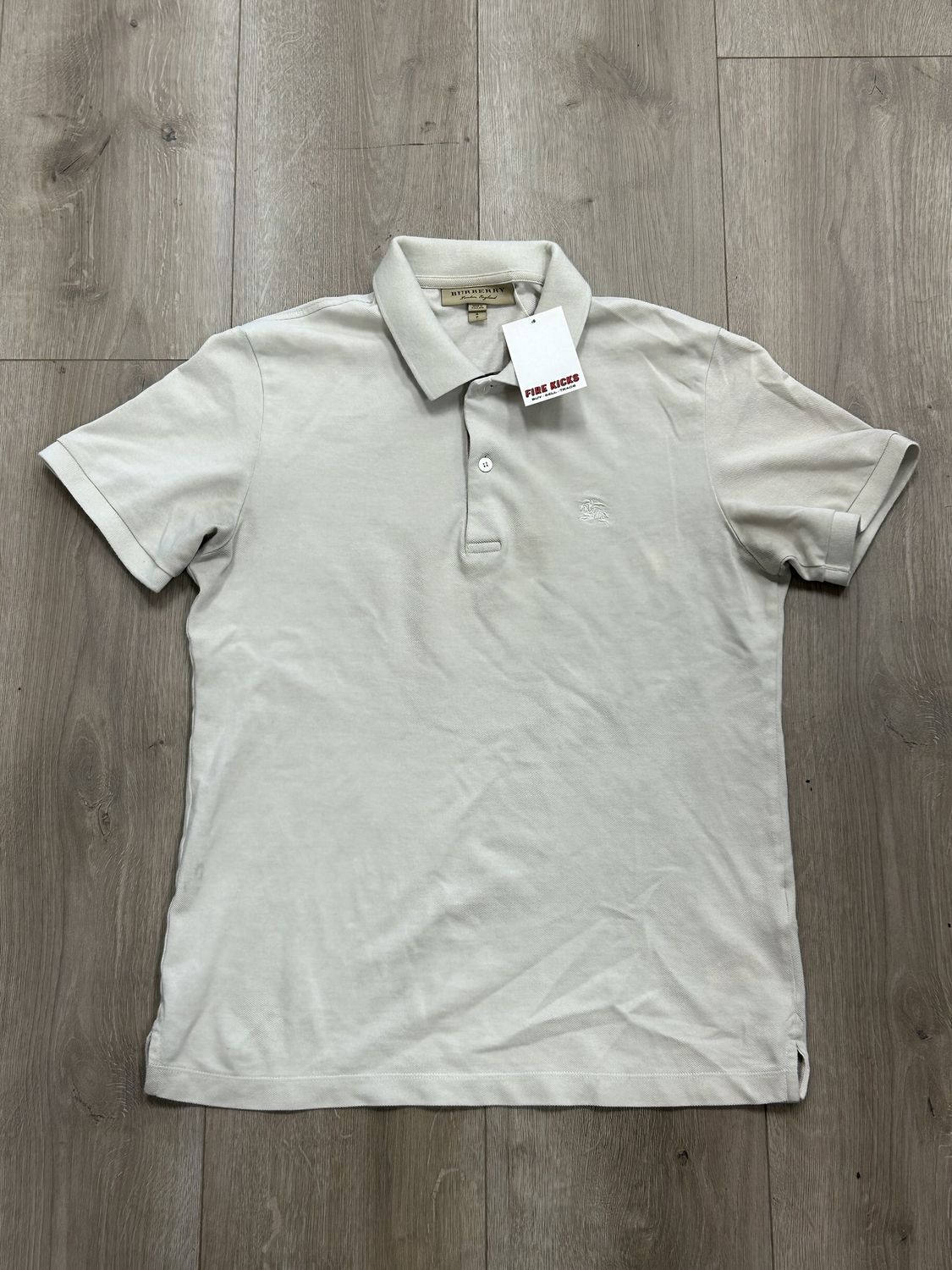 Burberry Polo Cream - Pre-Owned, Clothing Size: S, Product Condition: Pre-Owned