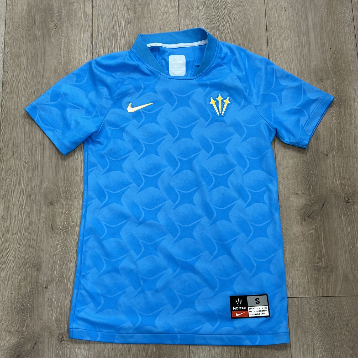 NOCTA Turks and Caicos Soccer Jersey Blue - Pre-Owned, Clothing Size: S, Product Condition: Pre-Owned