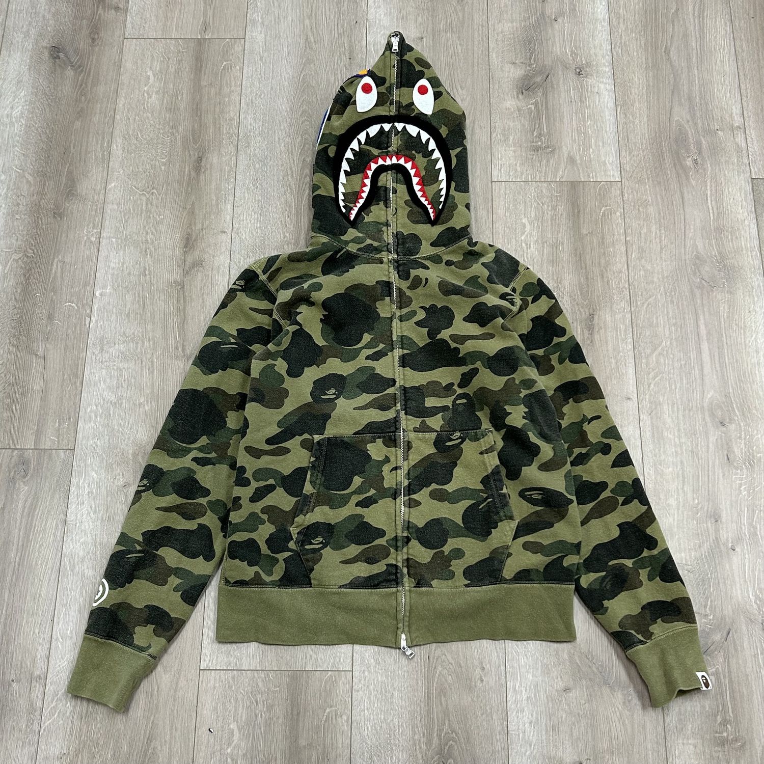 BAPE ABC Green Full Zip - Pre-Owned, Clothing Size: M, Product Condition: Pre-Owned
