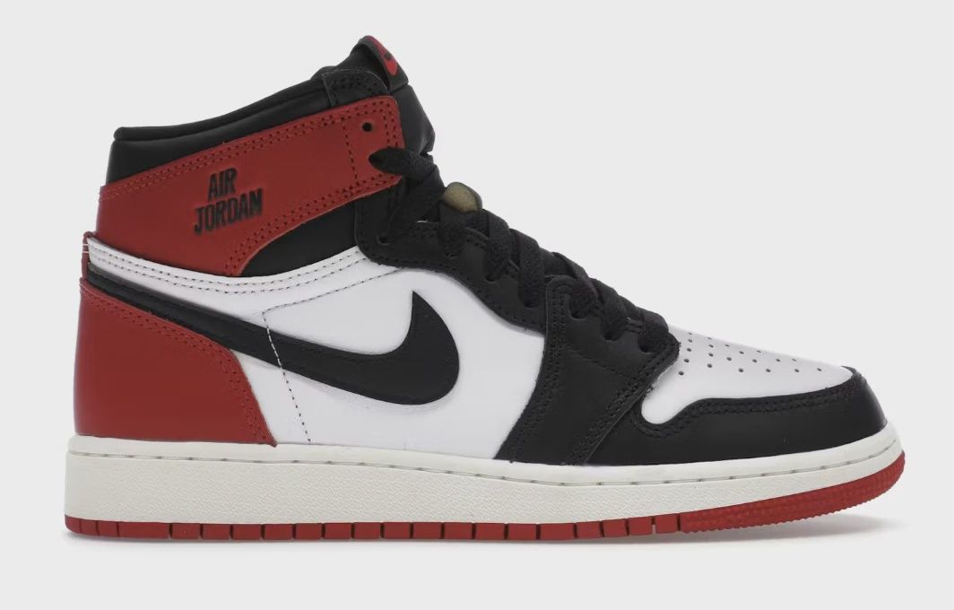 Air Jordan 1 Retro High Original Black Toe Reimagined (Grade School) • Brand New [3122], Product Condition: Brand New, Shoe Size: 6.5Y