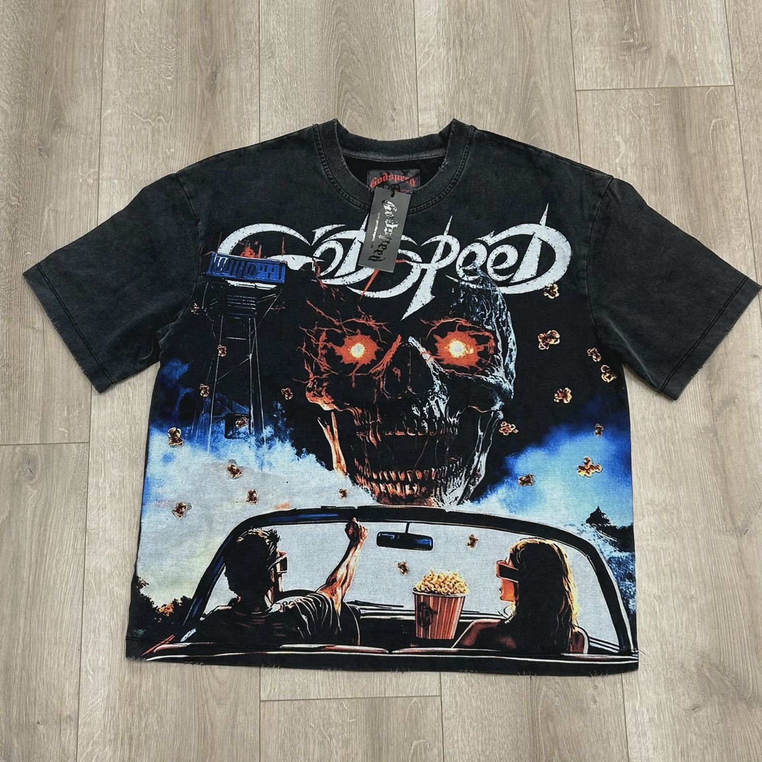 Godspeed Drive In T-shirt Black Wash  • Brand New [3841], Clothing Size: S, Product Condition: Brand New